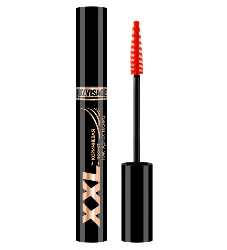 LUXVISAGE тушь д/ресниц xxl коричневая-эффект накладных ресниц